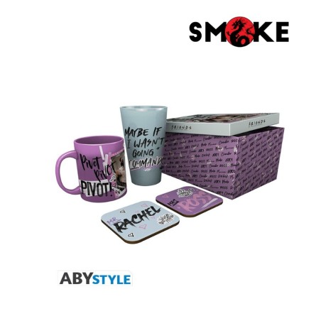 AbyStyle - Gift Box - Friends - 1 Mug + 1 Large Glass + 2 Coasters