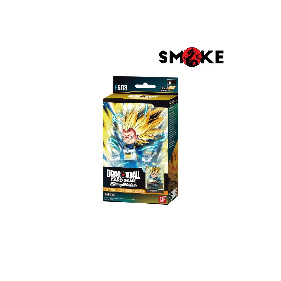 Bandai - FS08 Starter Deck Vegeta Mini Super Saiyan 3 - Dragon Ball Super Card Game Fusion World - English Version